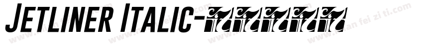 Jetliner Italic字体转换
